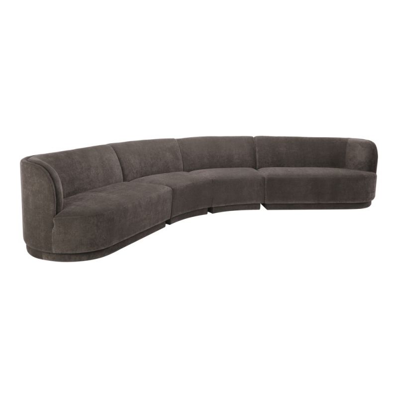 Moes Home - Yoon Eclipse Modular Left Sectional Chaise in Umbra Grey - JM-1024-25