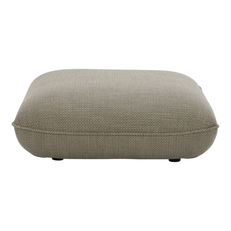 Moes Home - Zeppelin Ottoman Speckled Pumice - KQ-1014-15