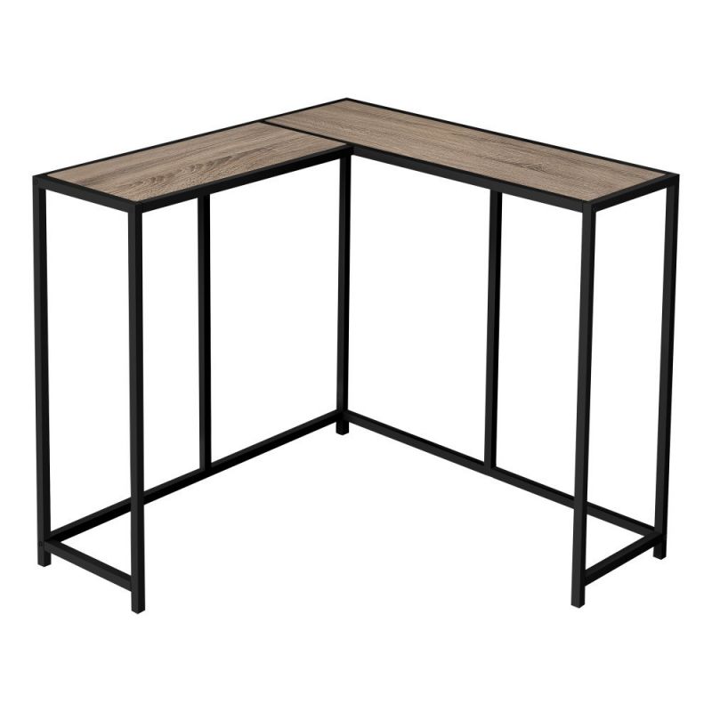 DARK TAUPE RECLAIMED-LOOK 36"L CONSOLE ACCENT TABLE 