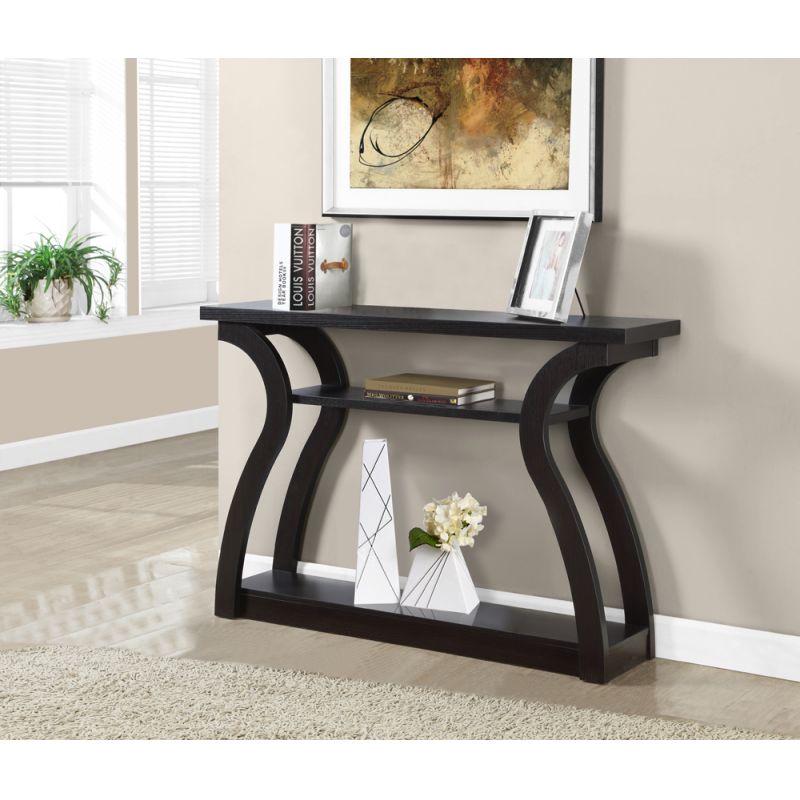 Monarch Specialties - Accent Table, Console, Entryway, Narrow, Sofa, Living Room, Bedroom, Laminate, Brown, Contemporary, Modern - I-2445