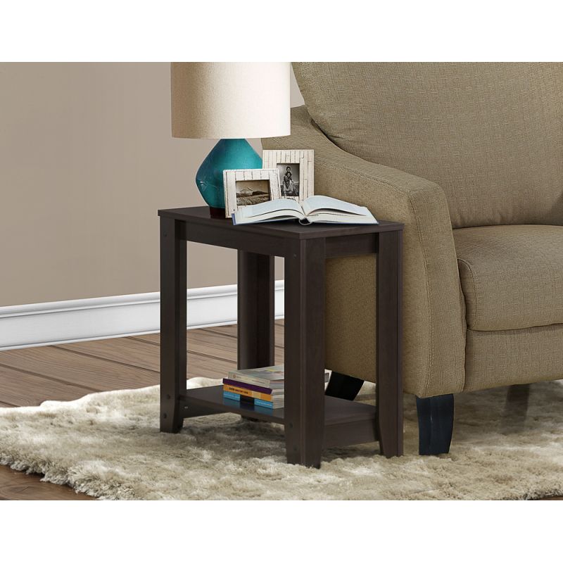 Monarch Specialties - Accent Table, Side, End, Nightstand, Lamp, Living Room, Bedroom, Laminate, Brown, Transitional - I-3119