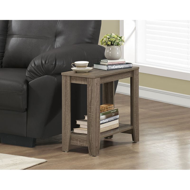 Monarch Specialties - Accent Table, Side, End, Nightstand, Lamp, Living Room, Bedroom, Laminate, Brown, Transitional - I-3115