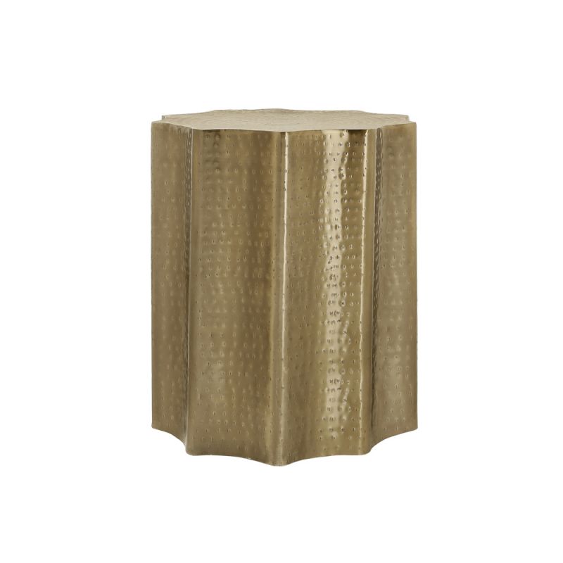 Monarch Specialties - Accent Table, Drum, Side, End, Nightstand, Lamp, Living Room, Bedroom, Gold Metal, Contemporary, Modern - I 3900