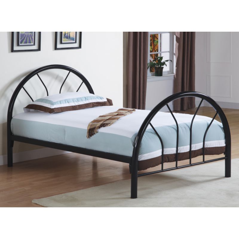 Monarch Specialties Bed Twin Size, Black Metal Twin Size Bed Frame