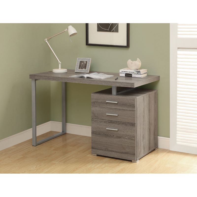 Monarch Specialties - Computer Desk, Home Office, Laptop, Left, Right Set-Up, Storage Drawers, 48