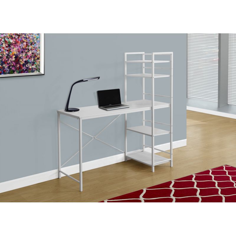 Monarch Specialties - Computer Desk, Home Office, Laptop, Storage Shelves, 48