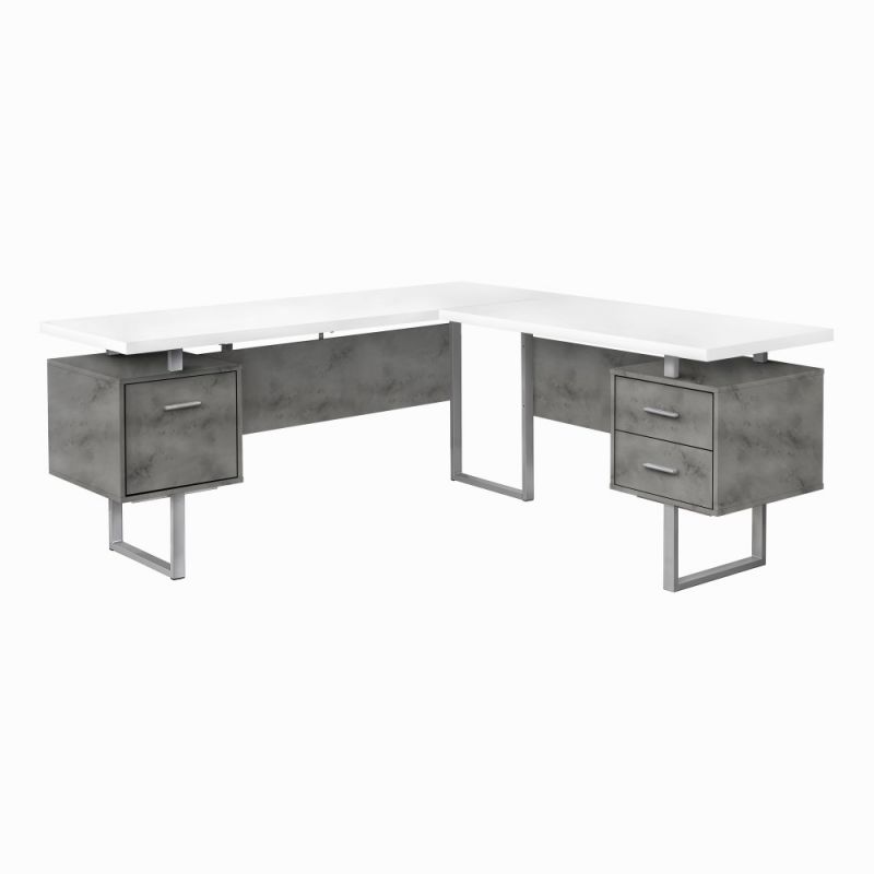 Monarch Specialties - Computer Desk, Home Office, Corner, Left, Right Set-Up, Storage Drawers, 70