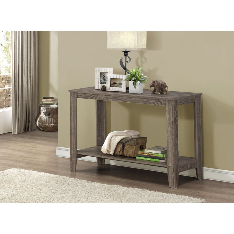 Monarch Specialties - Accent Table, Console, Entryway, Narrow, Sofa, Living Room, Bedroom, Laminate, Brown, Transitional - I-7915S