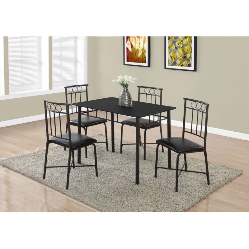 Monarch Specialties - Dining Table Set, 5Pcs Set, Small, 40