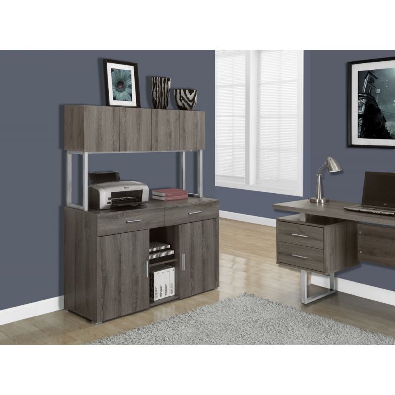 Monarch Specialties - Storage, Drawers, File, Office, Work, Laminate, Metal, Brown, Contemporary, Modern - I-7067
