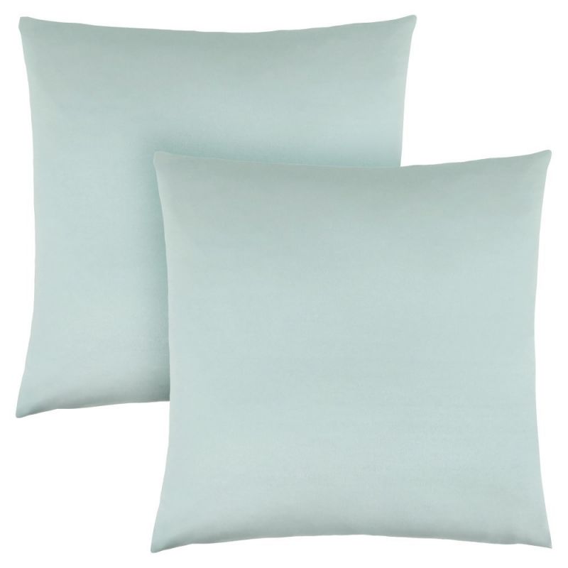 Monarch Specialties - Pillows, (Set of 2) 18 X 18 Square, Insert Included, Decorative Throw, Accent, Sofa, Couch, Bedroom, Polyester, Hypoallergenic, Blue, Modern - I-9341
