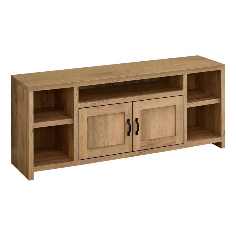 Monarch Specialties - Tv Stand, 60 Inch, Console, Media Entertainment Center, Storage Cabinet, Living Room, Bedroom, Laminate, Brown, Transitional - I-2744