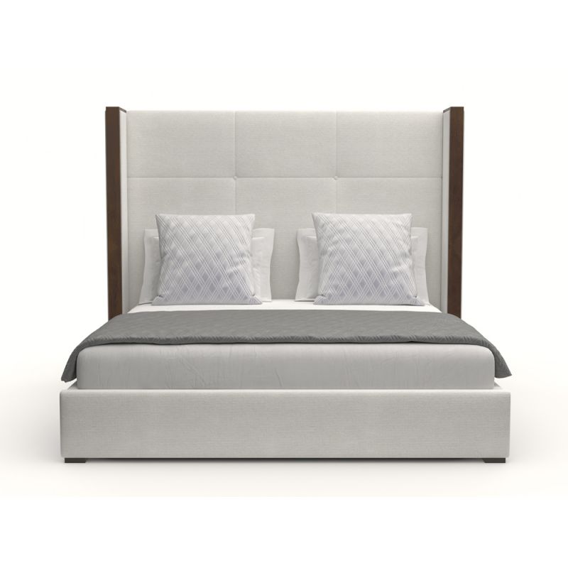 Nativa Interiors - Irenne Simple Tufted Upholstered Medium California King Off White Bed - BED-IRENNE-ST-MID-CA-PF-WHITE
