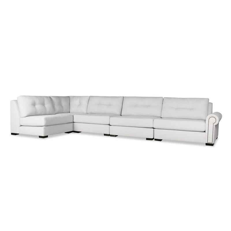 Nativa Interiors - Sylviane Buttoned Modular L-Shaped Sectional Right Arm Facing 83D