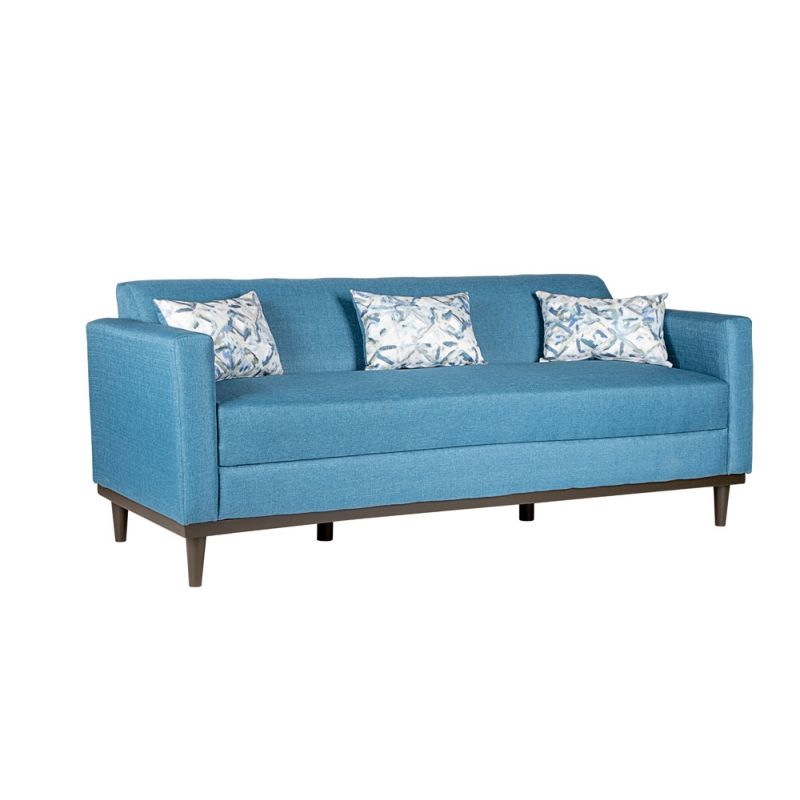 New Classic Furniture - Aiden Sofa W/3 Throw Pillows-Blue - U1313-30-AQU