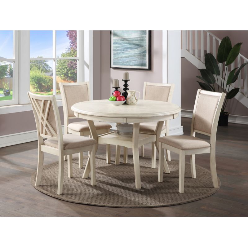 New Classic Furniture - Amy 5 Pc Dining Set-Gray - D3651-50S-GRY
