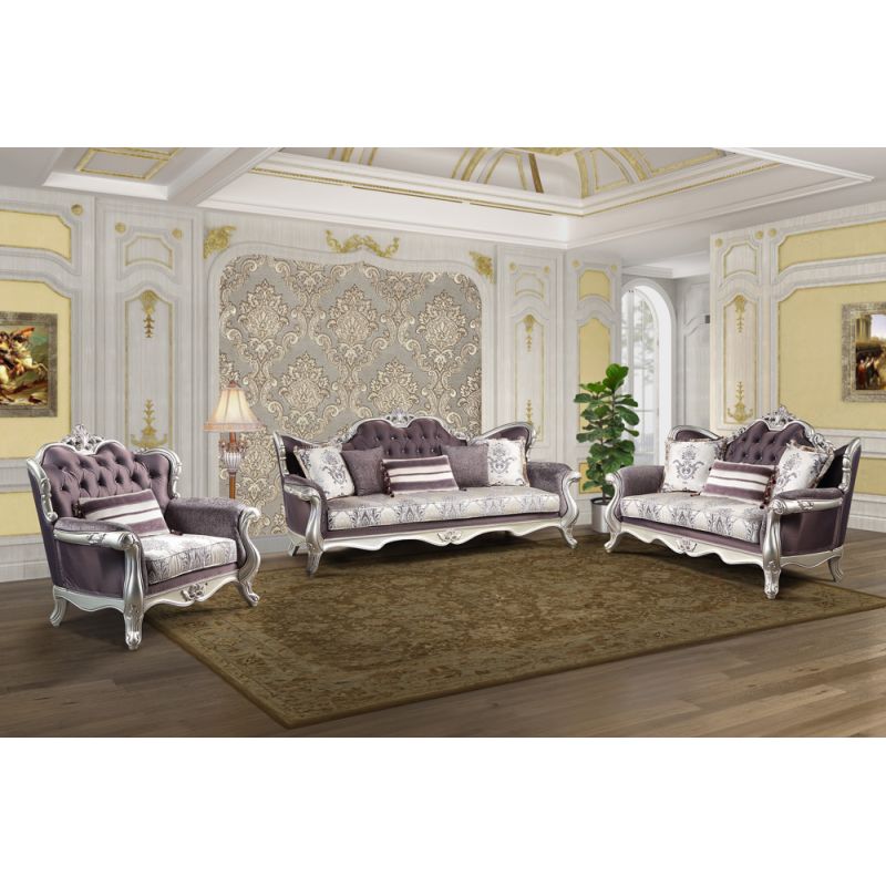 New Classic Furniture - Argento  - 3Pcs Sofa/Loveseat/Chair - 23-2404-SLC