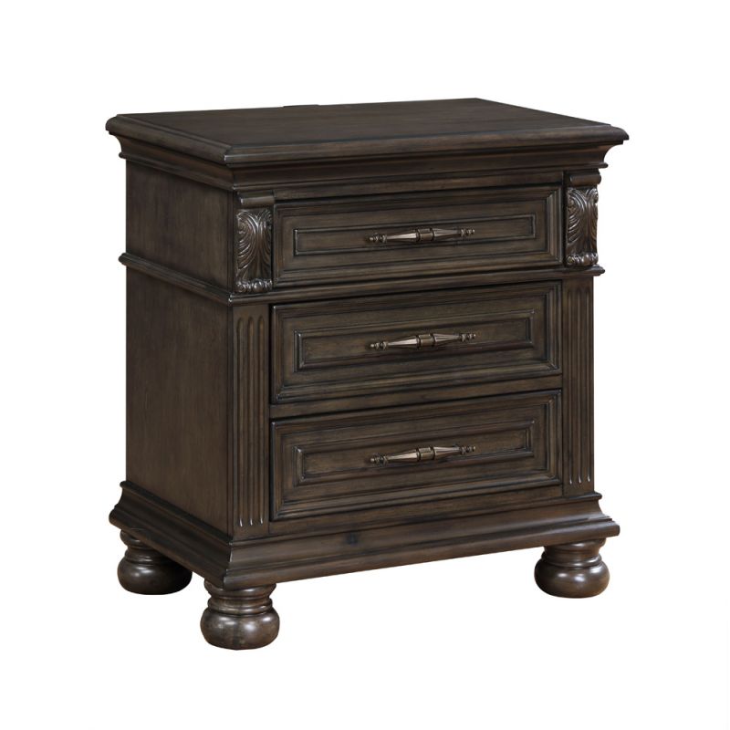 New Classic Furniture - Balboa Nightstand W/Usb -Walnut - B909-040