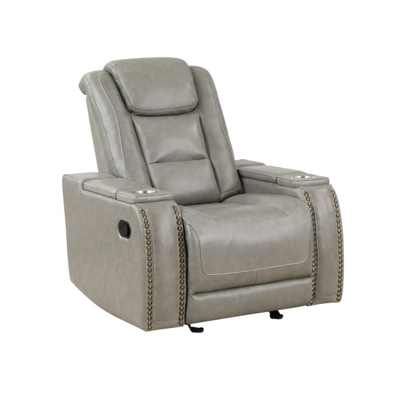 New Classic Furniture - Breckenridge Glider Recliner-Lt Gray - L3183-13-LGY