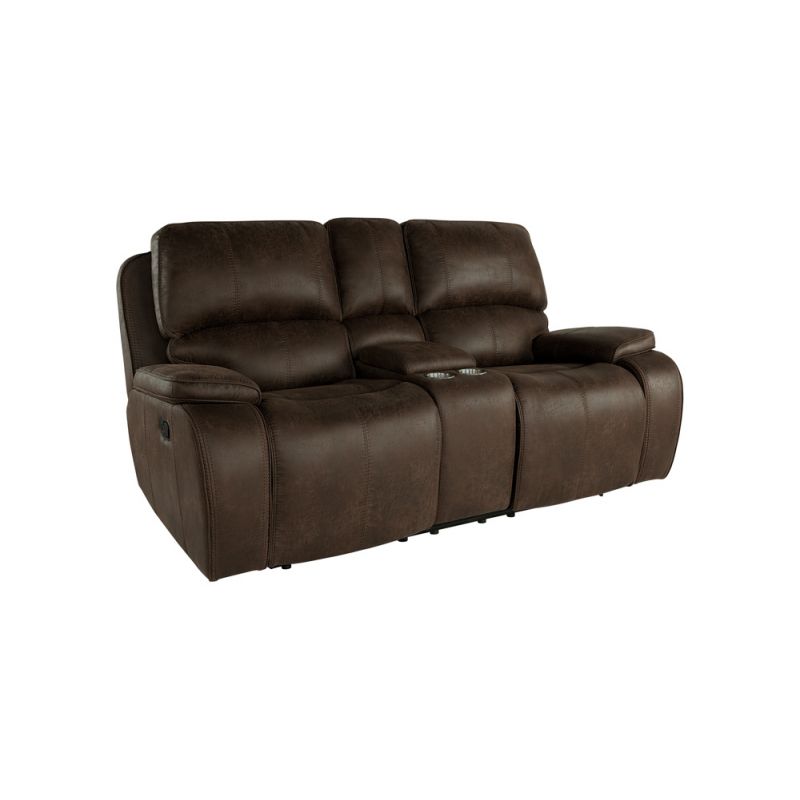 New Classic Furniture - Brookings 2Pc Reclining Sofa And Console Loveseat - Brown - 20-093-2NP