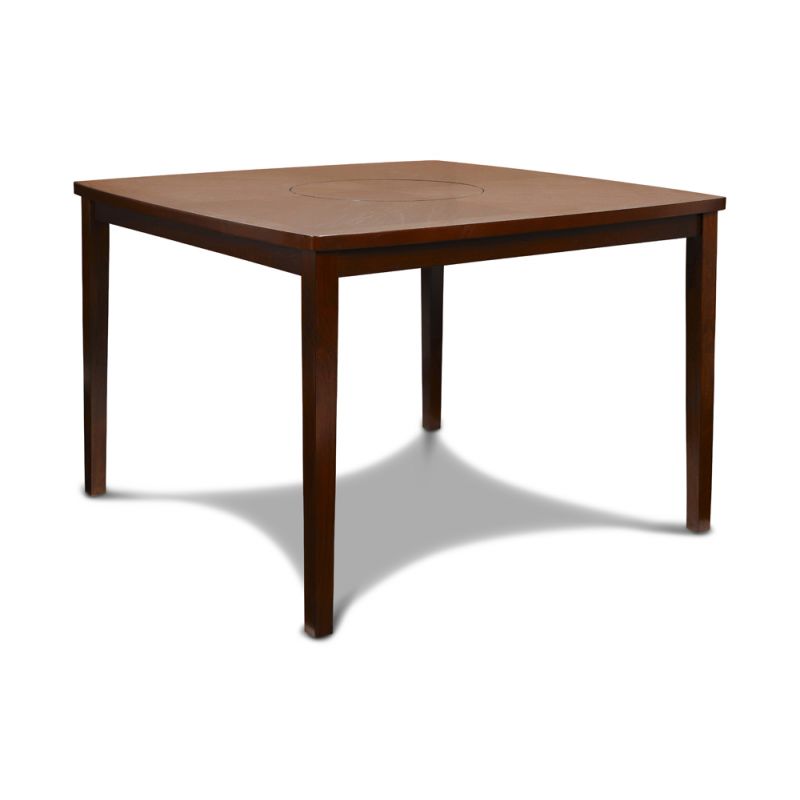 New Classic Furniture - Dixon Counter Table With Lazy Susan - Espresso - D1426-12