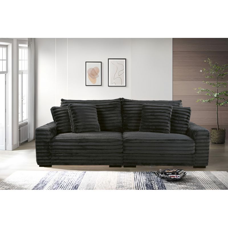 New Classic Furniture - Embrace - 2 Pc Sofa Charcoal - 20-5482K-2NP