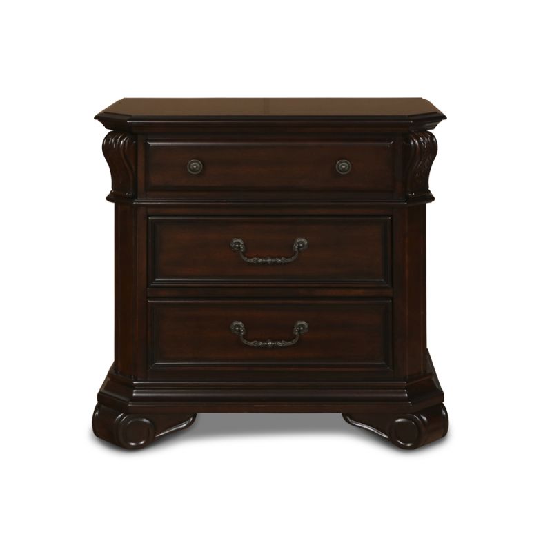 New Classic Furniture - Emilie Nightstand- Tudor Brown - BH1841-040