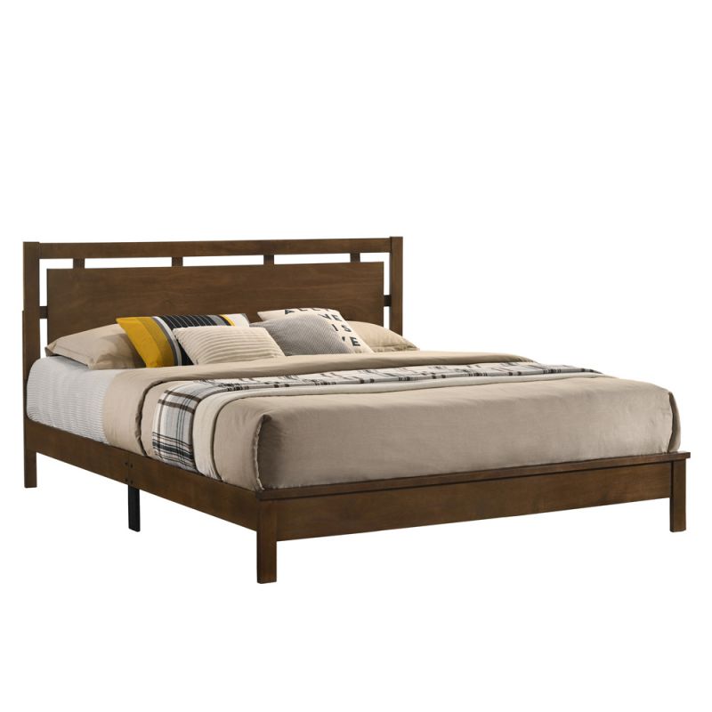 New Classic Furniture - Gemini 6/6 Ek Panel Bed-Hb/Fb/Rails-Natural - B1563N-100