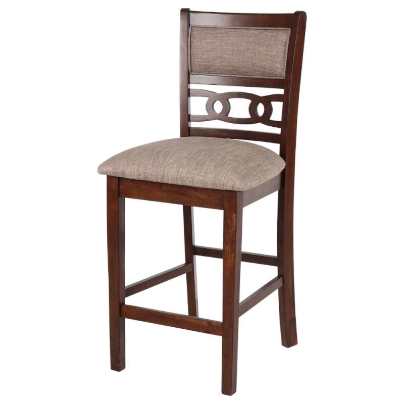 New Classic Furniture - Gia Counter Chairs (Set of 2) -Cherry - D1701-22-CHY