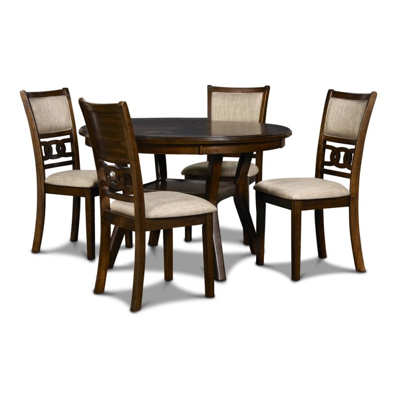 New Classic Furniture - Gia Round Dining 5 Pc Set - Cherry - D1701-50S-CHY