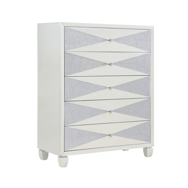 New Classic Furniture - Harlequin Chest-Platinum - B2021-070