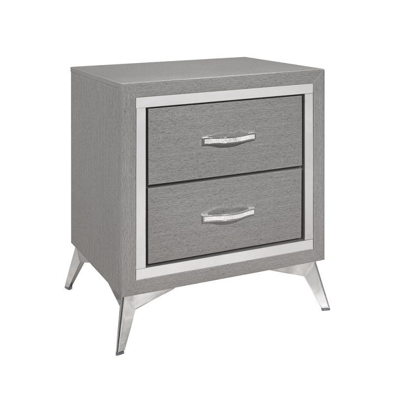 New Classic Furniture - Huxley Nightstand-Gray - B3365G-040