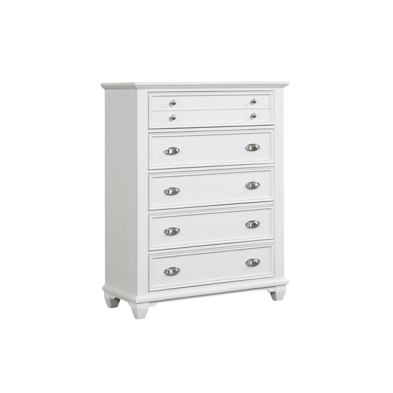 New Classic Furniture - Jamestown Chest- White - B2118-070