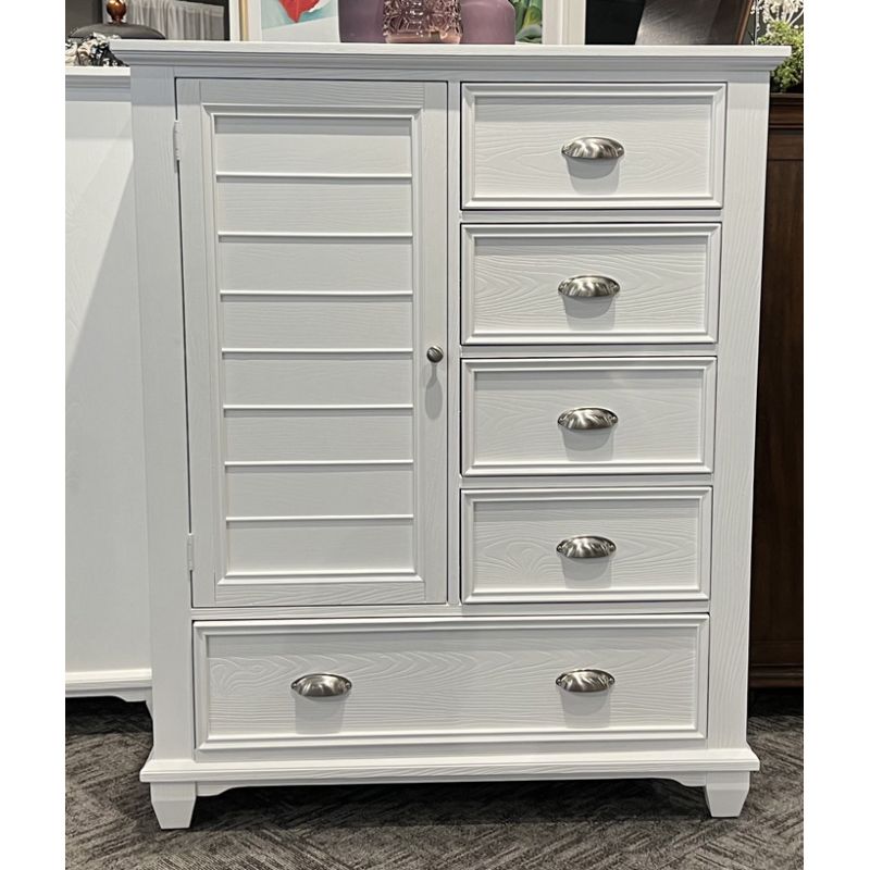 New Classic Furniture - Jamestown Door Chest- White - B2118-075