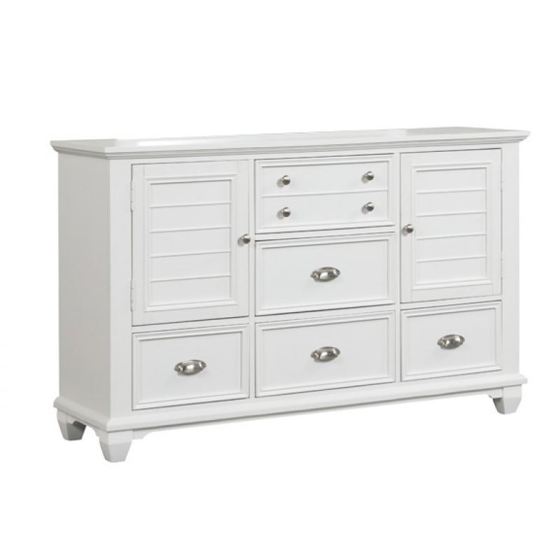 New Classic Furniture - Jamestown Dresser- White - B2118-050