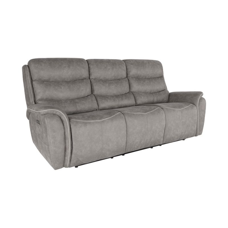 New Classic Furniture - Kamari Sofa W/Pwr Hr & Fr-Gray - U092-30P2-GRY