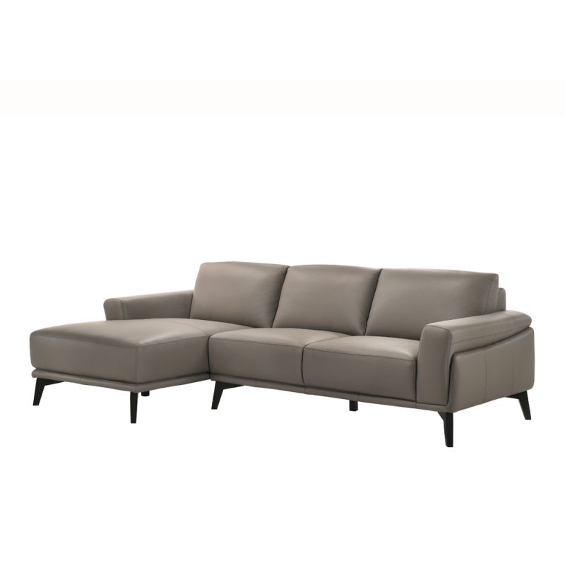 New Classic Furniture - Lucca Laf Chaise / Raf Loveseat -Slate - 20-L9966-2LS
