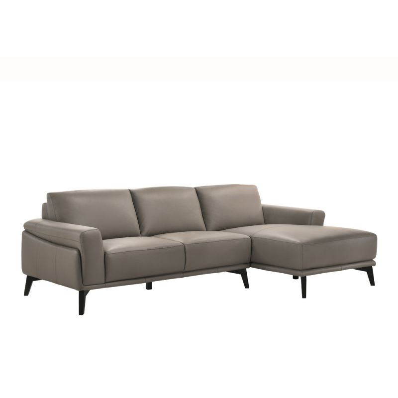 New Classic Furniture - Lucca Raf Chaise / Laf Loveseat -Slate - 20-L9966-2RS