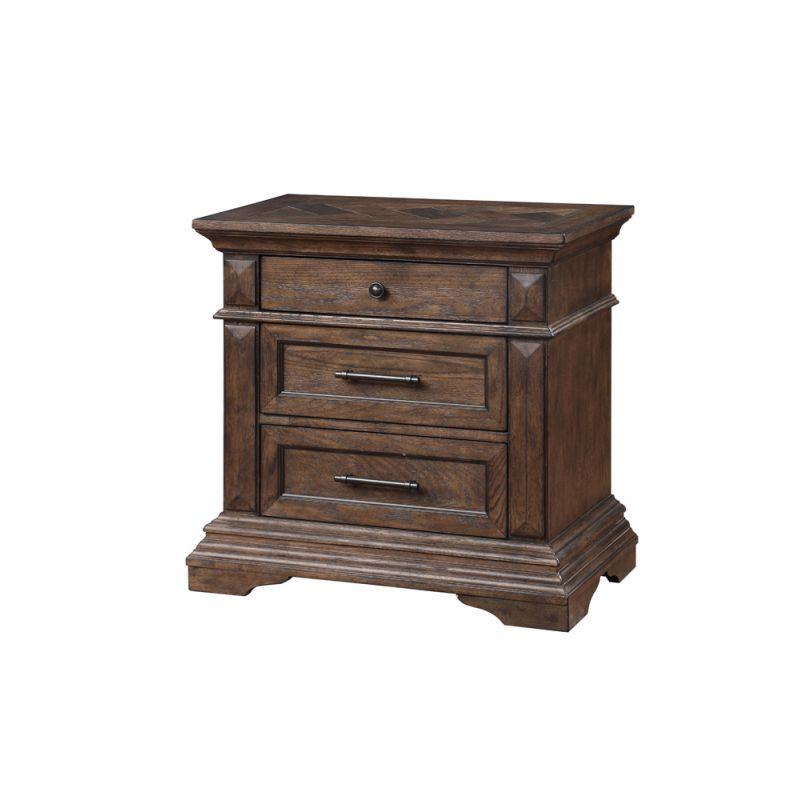 New Classic Furniture - Mar Vista Nightstand-Walnut - B658-040