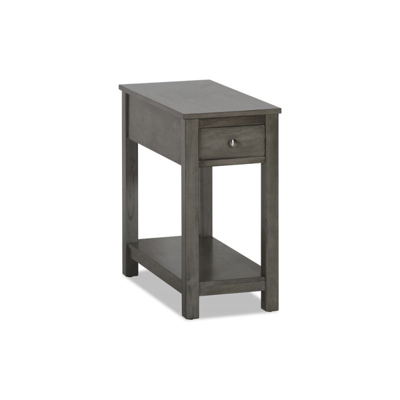 New Classic Furniture - Noah End Table With Drawer-Gray - T13-23-GRY