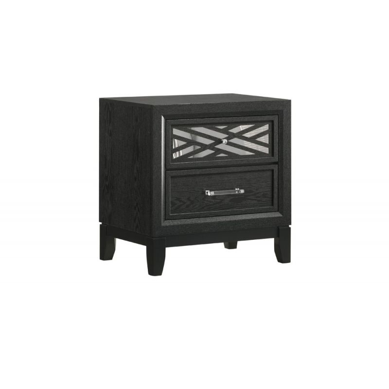 New Classic Furniture - Obsidian Nightstand-Black - B1655-040