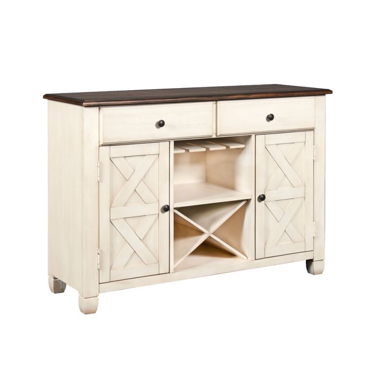 New Classic Furniture - Prairie Point Server-Cottage White - D058W-30