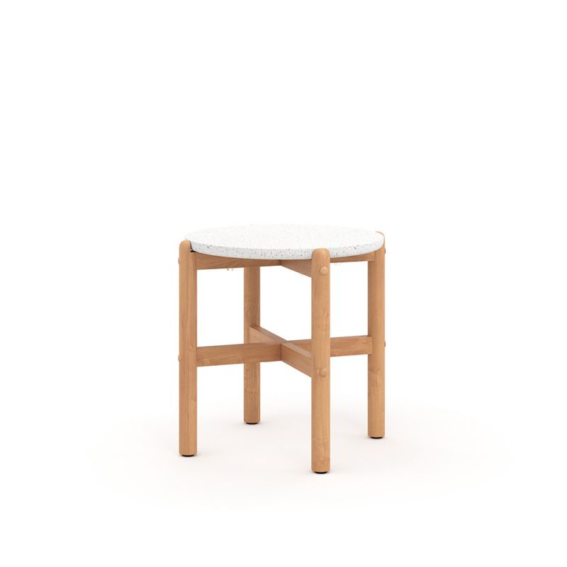 New Classic Furniture - Solstice Outdoor End Table Terrazzo Top - G823-ET-TP