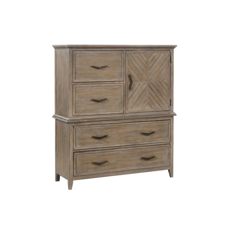 New Classic Furniture - Tybee Bachelors Chest Top and Base - Sand - B6428-071T_B6428-071B