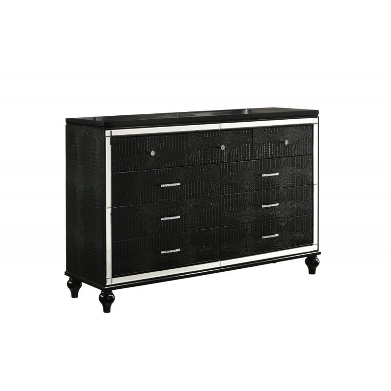 New Classic Furniture - Valentino Dresser-Black - BA9698B-050