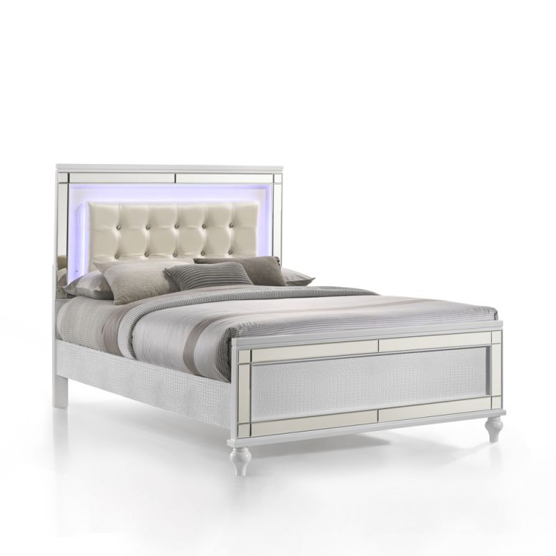 New Classic Furniture - Valentino Full Bed - White - 02-9698W-400