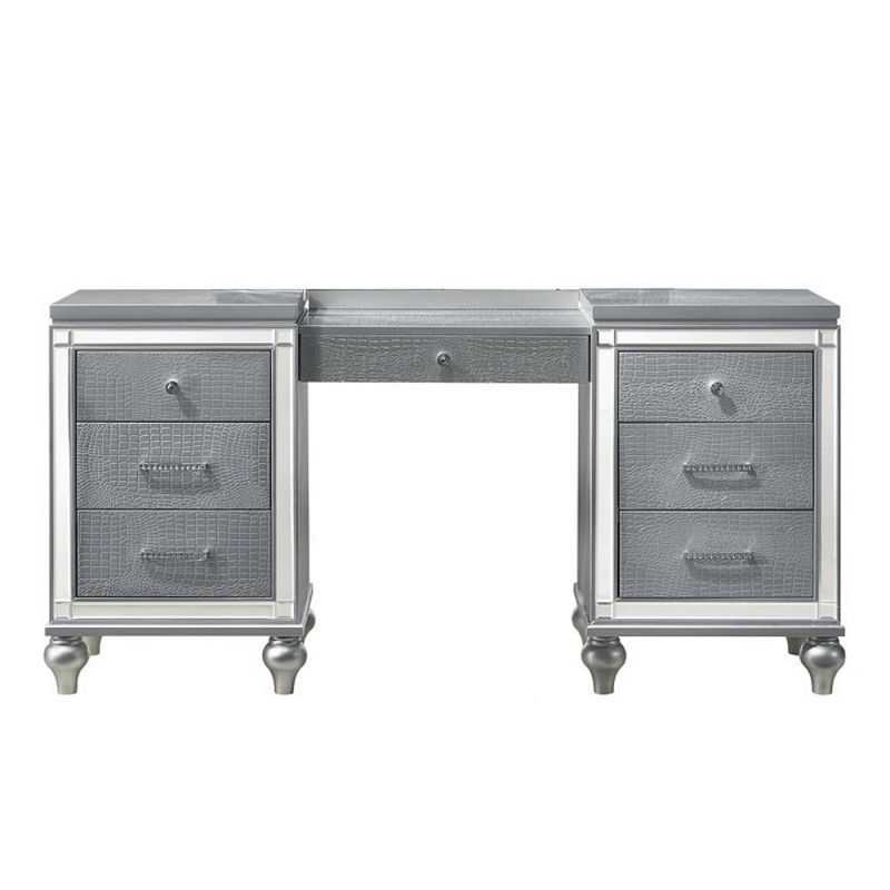 New Classic Furniture - Valentino Vanity Table-Silver - BA9698S-090