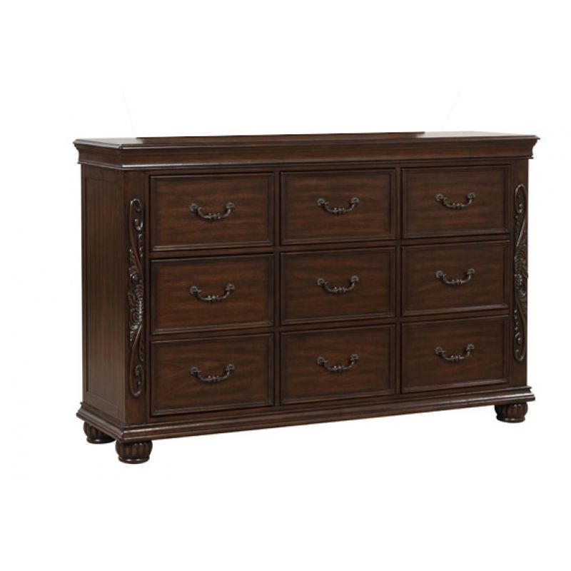 New Classic Furniture - Vienna Dresser-Cherry - B5007-050