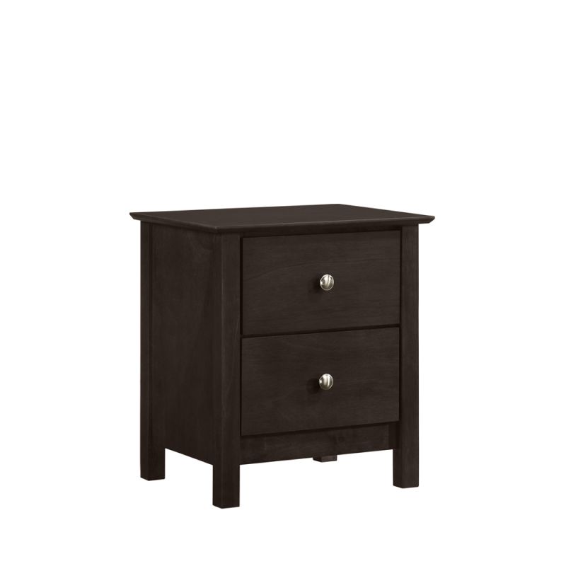 New Classic Furniture - Zodiac 2 Drawer Nightstand-Merlot - B1563M-040