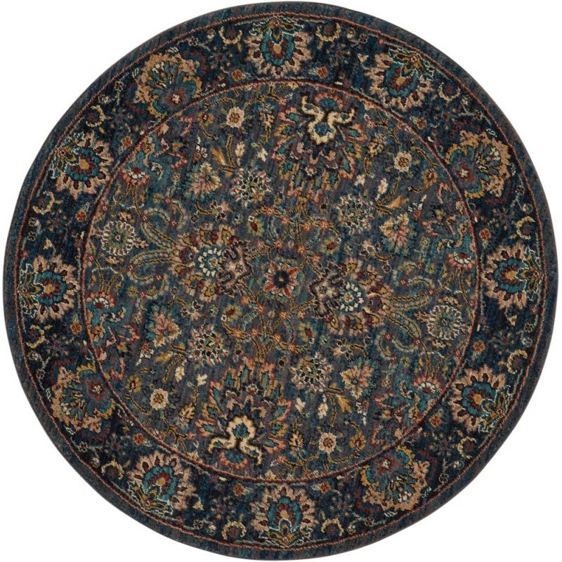 Nourison - 2020 NR201 Grey 5' x Round Area Rug - NR201-99446363602_CLOSEOUT